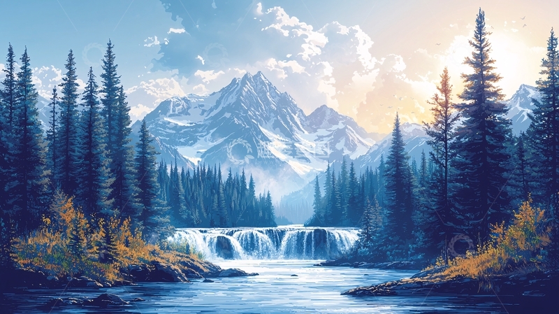 高清大图下载【趣麦麦图】壮丽山河风景