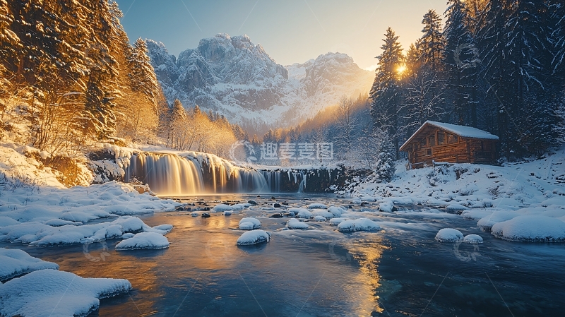 高清大图下载【趣麦麦图】冬日阳光下高清图片
