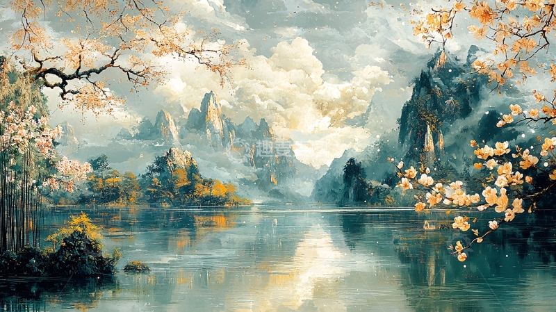 高清大图下载【趣麦麦图】水天一色高清图片