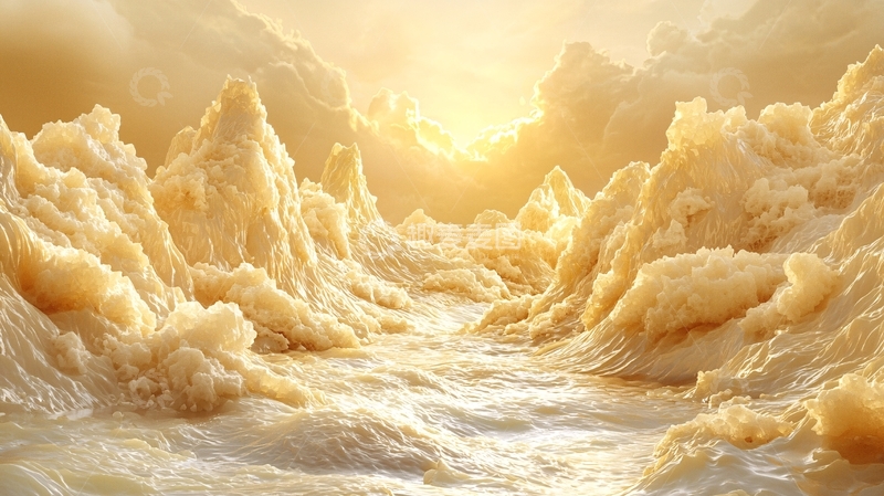 高清大图下载【趣麦麦图】金色云海日出