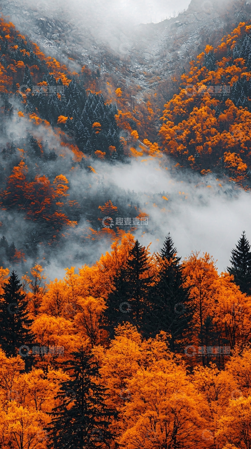 高清大图下载【趣麦麦图】秋季山脉高清图片