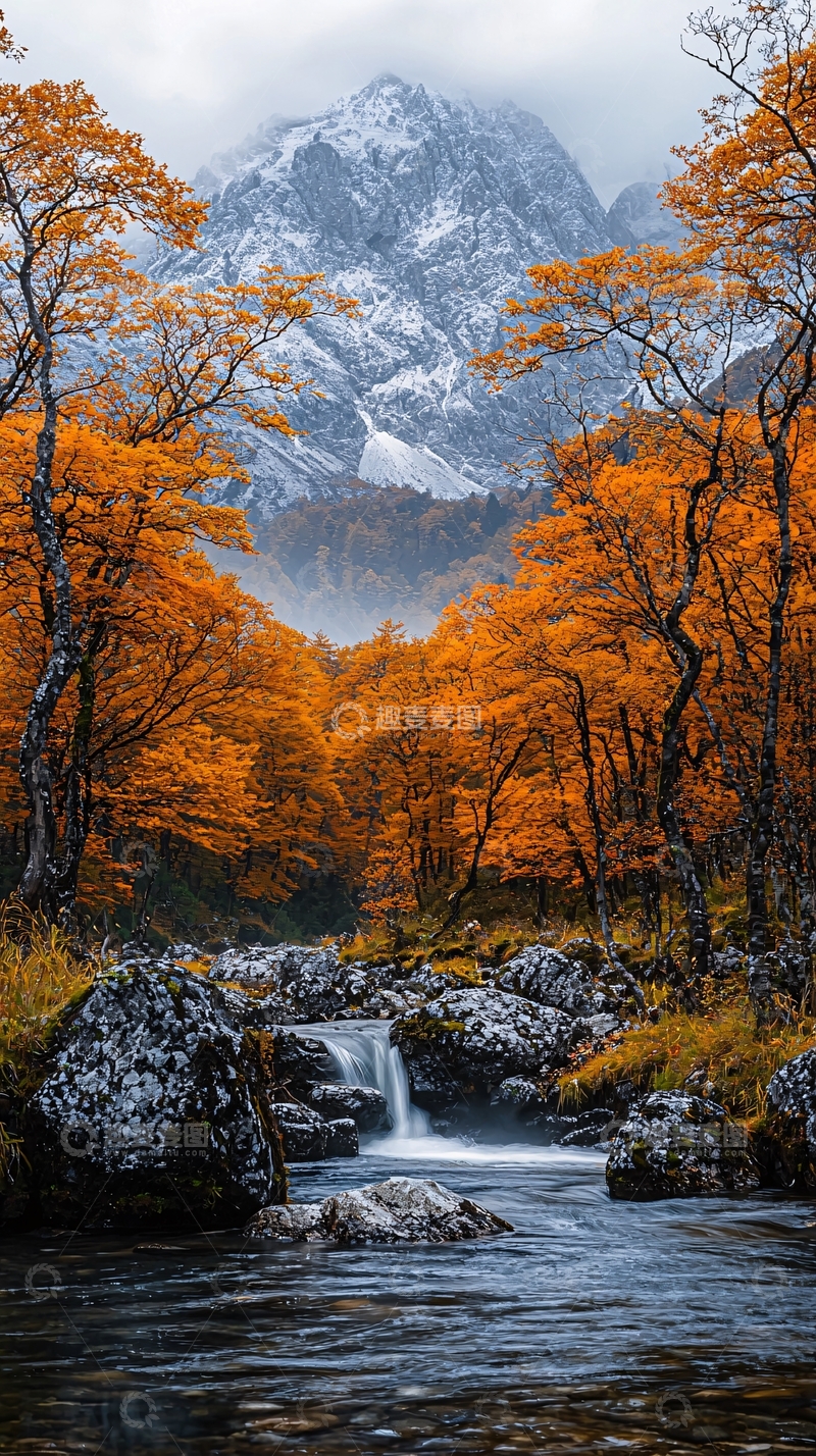 高清大图下载【趣麦麦图】秋季山水风景如画