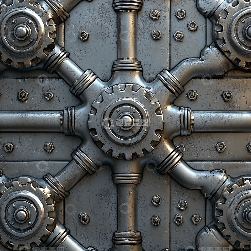 高清大图下载【趣麦麦图】蒸汽朋克风格机械装置
