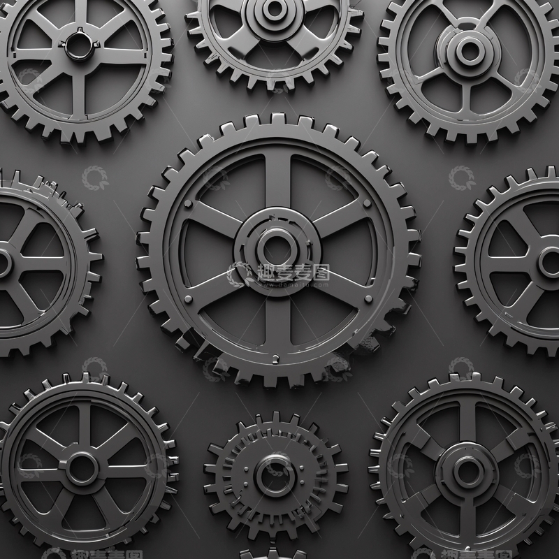 高清大图下载【趣麦麦图】齿轮的机械装置图