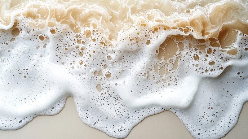 高清大图下载【趣麦麦图】海浪泡沫的特写