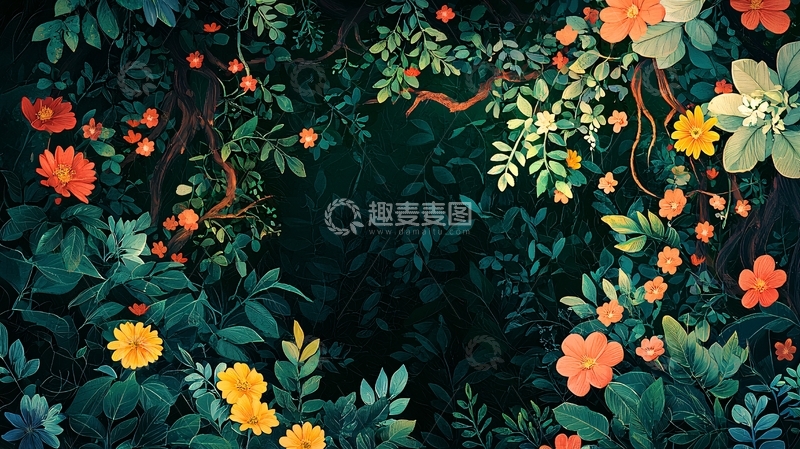 高清大图下载【趣麦麦图】繁茂花园高清图片