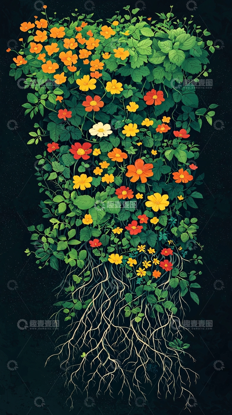 高清大图下载【趣麦麦图】繁花盛开的植物