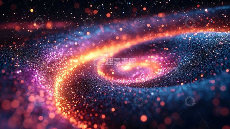 高清大图下载【趣麦麦图】绚丽的星云宇宙漩涡