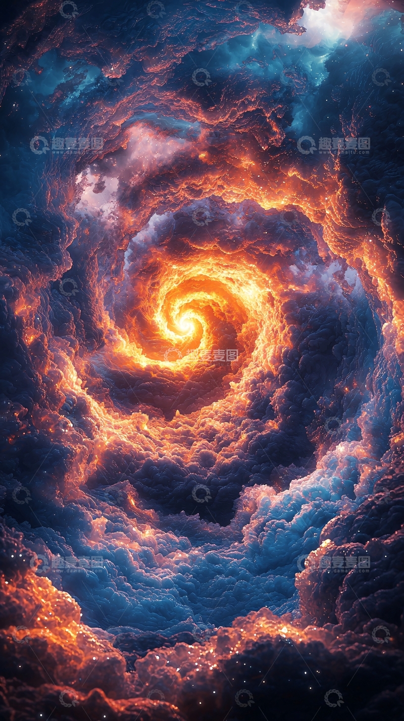 高清大图下载【趣麦麦图】绚丽的星云漩涡