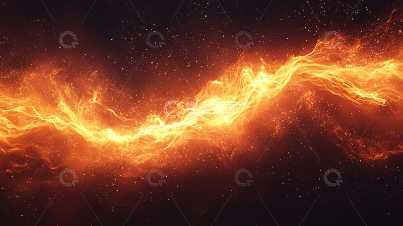 高清大图下载【趣麦麦图】火焰般的能量流动