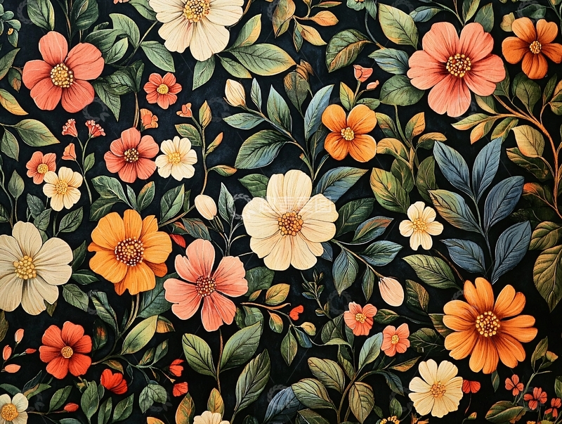 高清大图下载【趣麦麦图】繁花盛开的背景