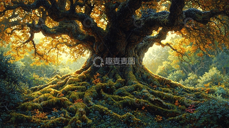 高清大图下载【趣麦麦图】古老参天大树