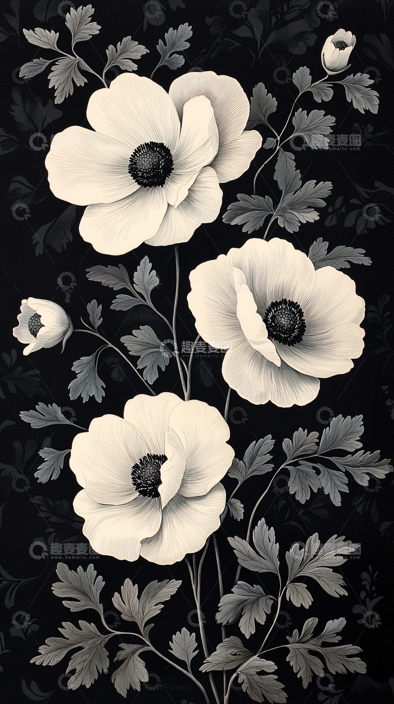 高清大图下载【趣麦麦图】白色花朵高清图片