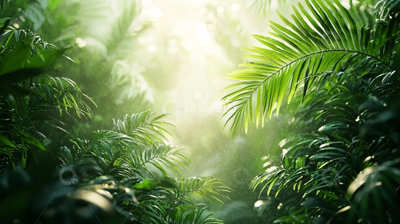 高清大图下载【趣麦麦图】茂密的热带雨林