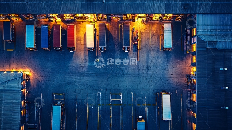 高清大图下载【趣麦麦图】停车场俯视图