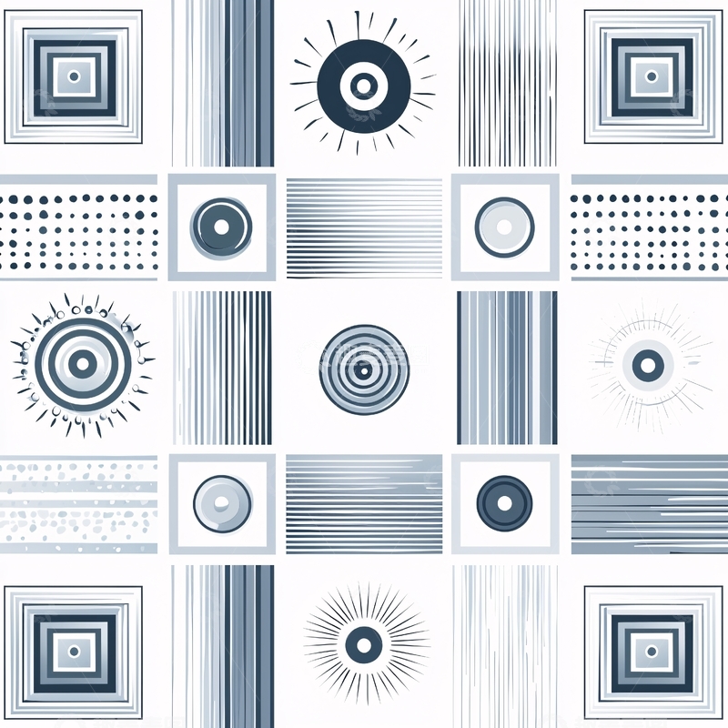 高清大图下载【趣麦麦图】几何图案组成的背景墙