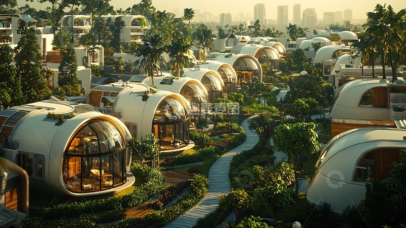 高清大图下载【趣麦麦图】未来生态友好型社区