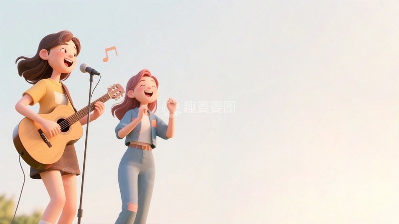 高清大图下载【趣麦麦图】五四青年节人物插画3