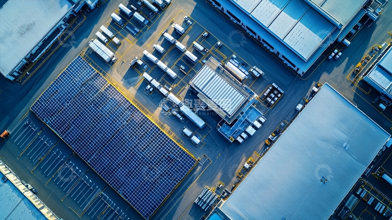高清大图下载【趣麦麦图】仓库鸟瞰高清图片