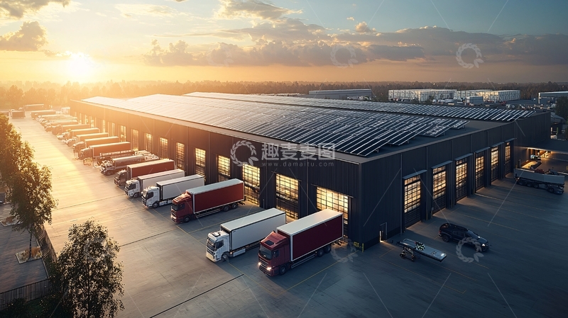 高清大图下载【趣麦麦图】物流中心外景