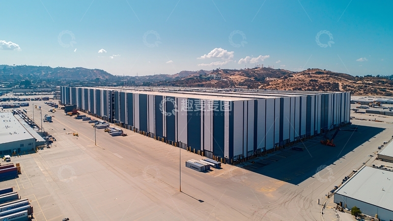 高清大图下载【趣麦麦图】大型现代物流仓库建筑