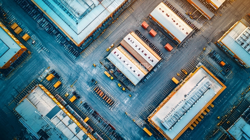 高清大图下载【趣麦麦图】工业区鸟瞰图