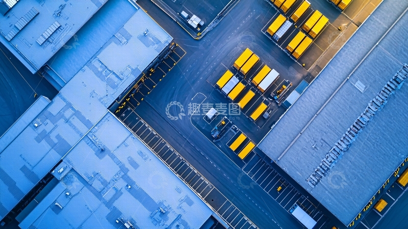高清大图下载【趣麦麦图】仓库顶部鸟瞰图