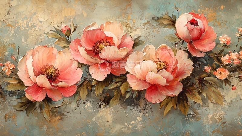 高清大图下载【趣麦麦图】粉色牡丹花高清图片