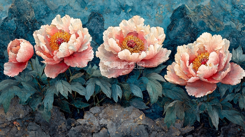 高清大图下载【趣麦麦图】粉色牡丹花高清图片