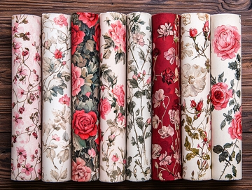 花卉图案卷轴素材