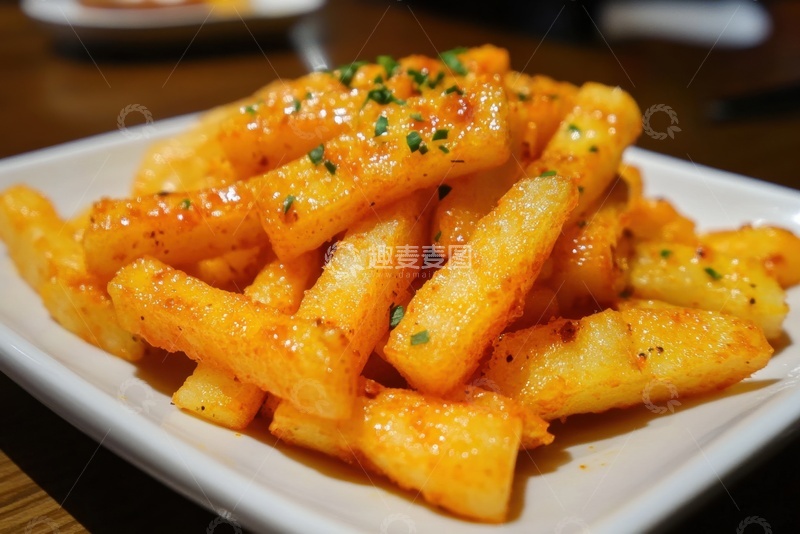 高清大图下载【趣麦麦图】一盘油炸土豆条1