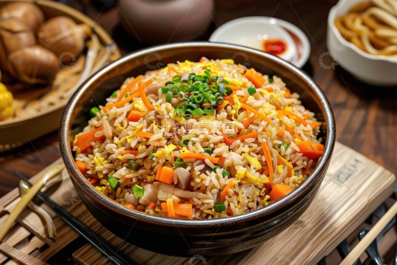 高清大图下载【趣麦麦图】一碗美味的炒米饭