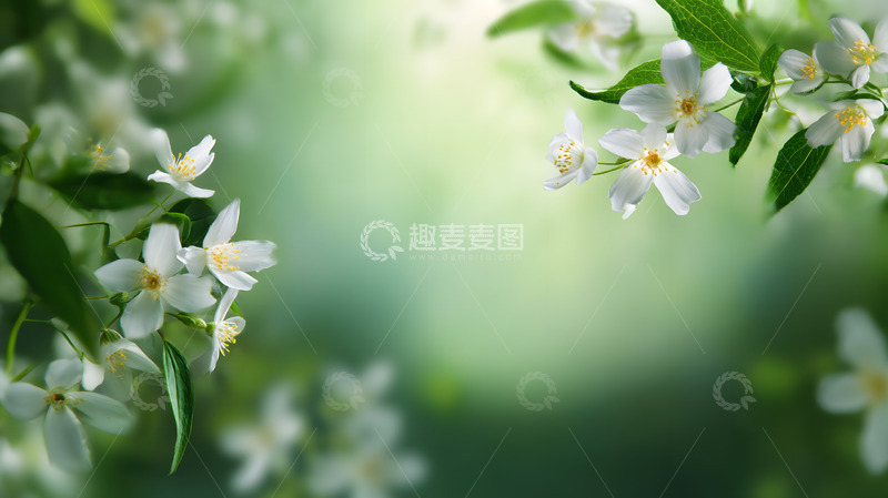 高清大图下载【趣麦麦图】清晰茉莉花图片5