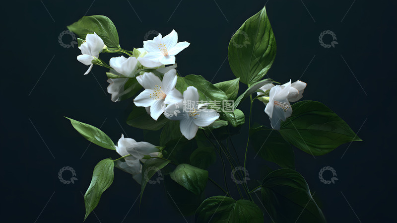 高清大图下载【趣麦麦图】清晰茉莉花图片3