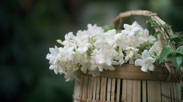 花篮茉莉花图片