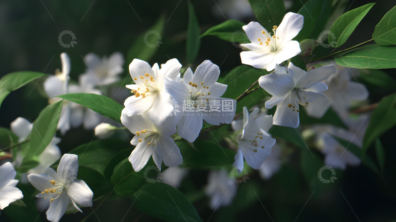 高清大图下载【趣麦麦图】清晰茉莉花图片1