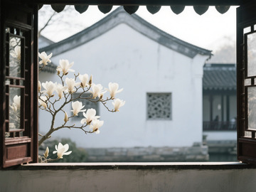 江南白玉花意境