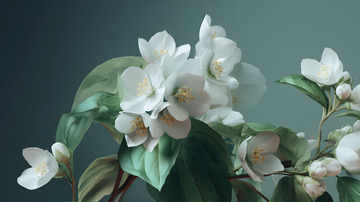 唯美茉莉花图片