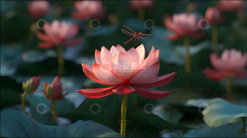 高清大图下载【趣麦麦图】一朵美丽绽放的荷花1