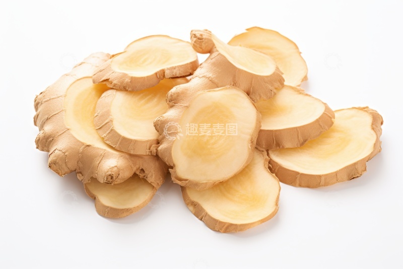 高清大图下载【趣麦麦图】放在桌面上的一堆姜片