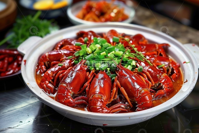 高清大图下载【趣麦麦图】一盘麻辣小龙虾2