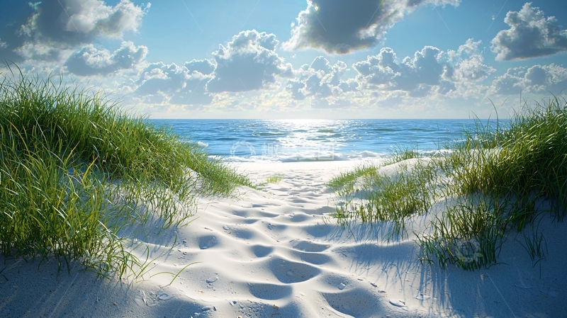 高清大图下载【趣麦麦图】海边沙滩高清图片