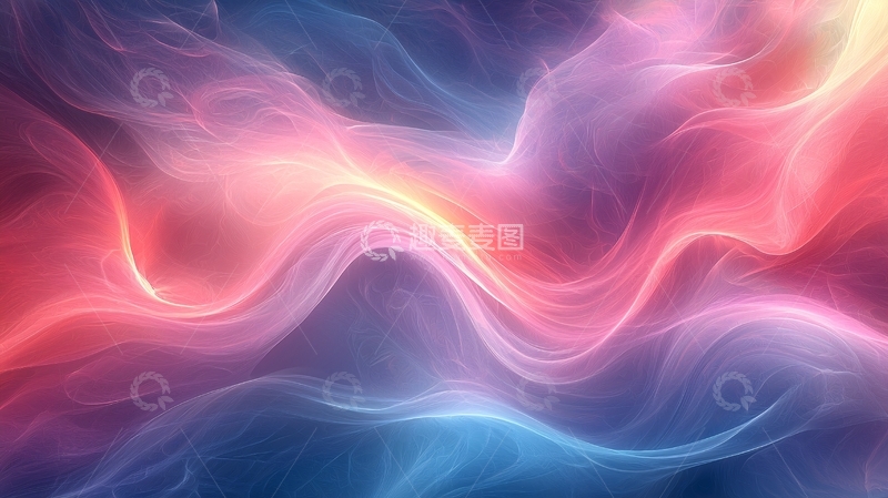 高清大图下载【趣麦麦图】绚丽光晕流体背景