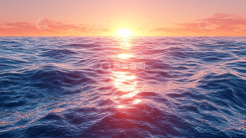 高清大图下载【趣麦麦图】海上日出高清图片