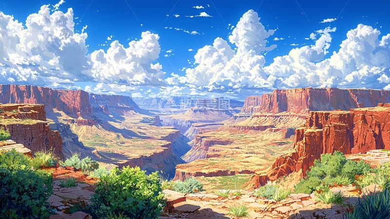 高清大图下载【趣麦麦图】壮丽峡谷高清图片