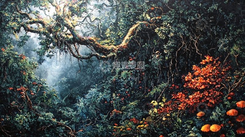 高清大图下载【趣麦麦图】茂密丛林景象