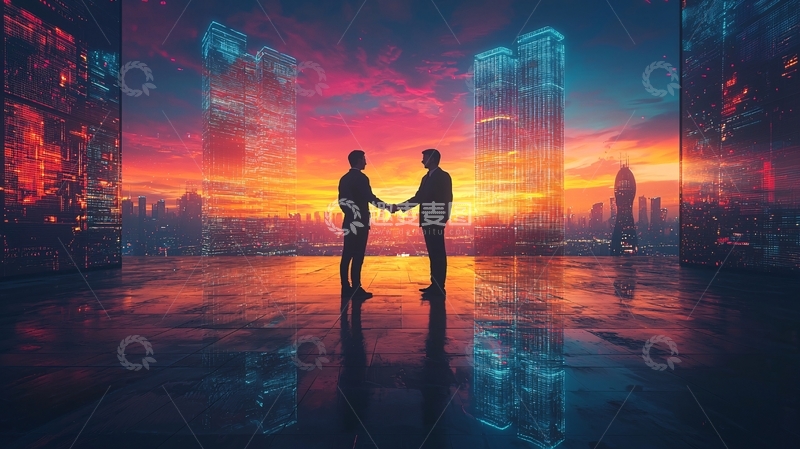 高清大图下载【趣麦麦图】握手高清图片