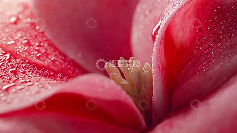 高清大图下载【趣麦麦图】红色花朵特写