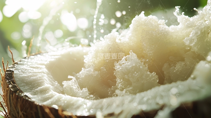 高清大图下载【趣麦麦图】椰肉特写高清图片