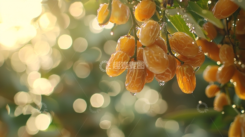 高清大图下载【趣麦麦图】阳光下的金色蜜枣